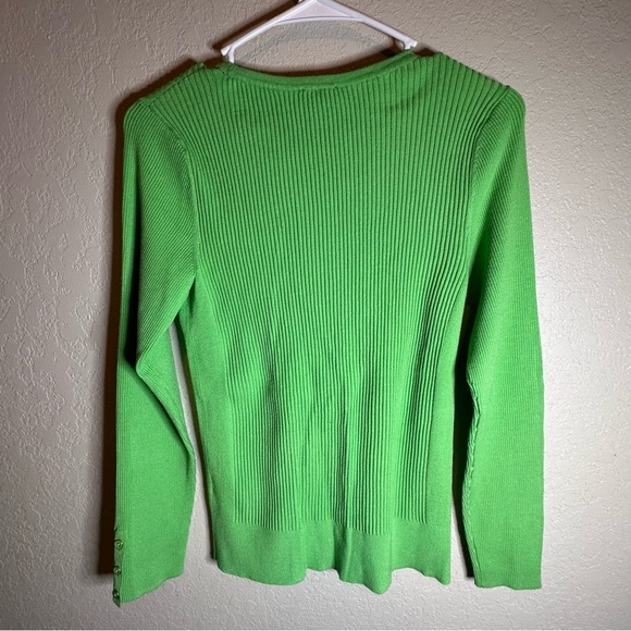 Talbots Green Crew Neck Sweater - Picture 5 of 7